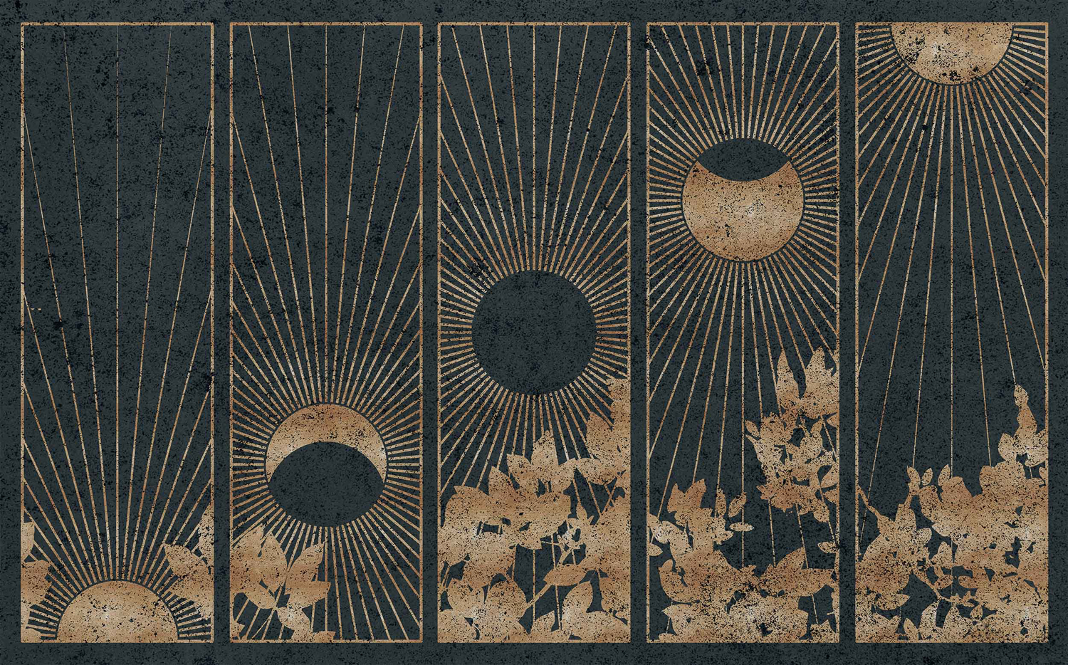 Wandbild Da Lat - Gold