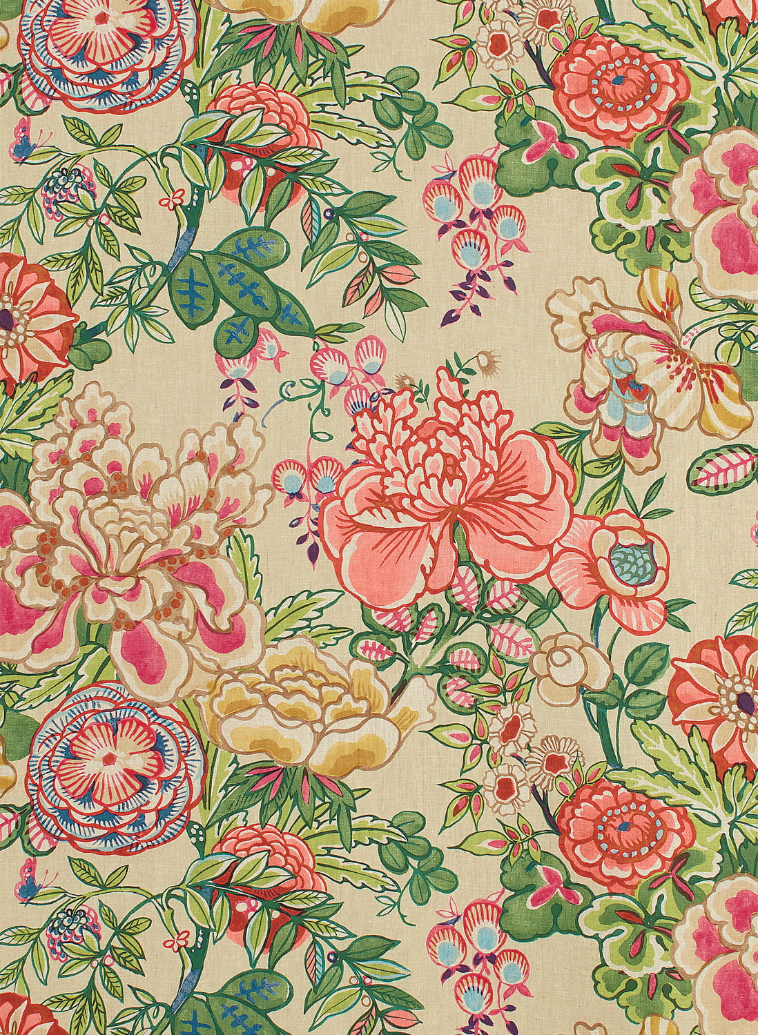 Tapete Peony Garden - Beige