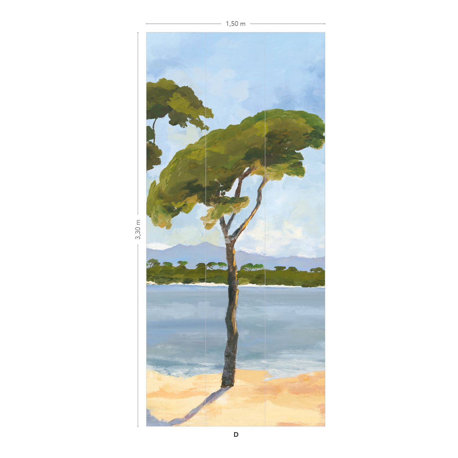 Wandbild Lérins - Panel D