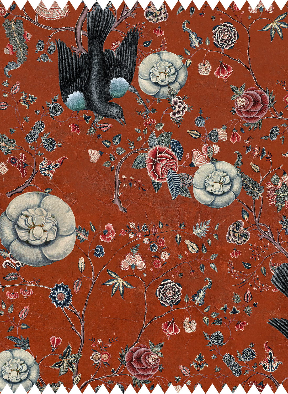 Fabric Black Bird
