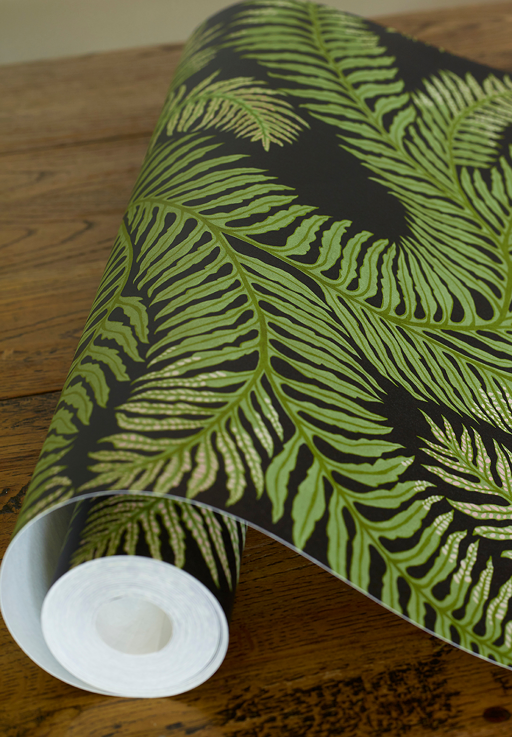 Tapete Bombes Fernery - Dark Grey/ Green