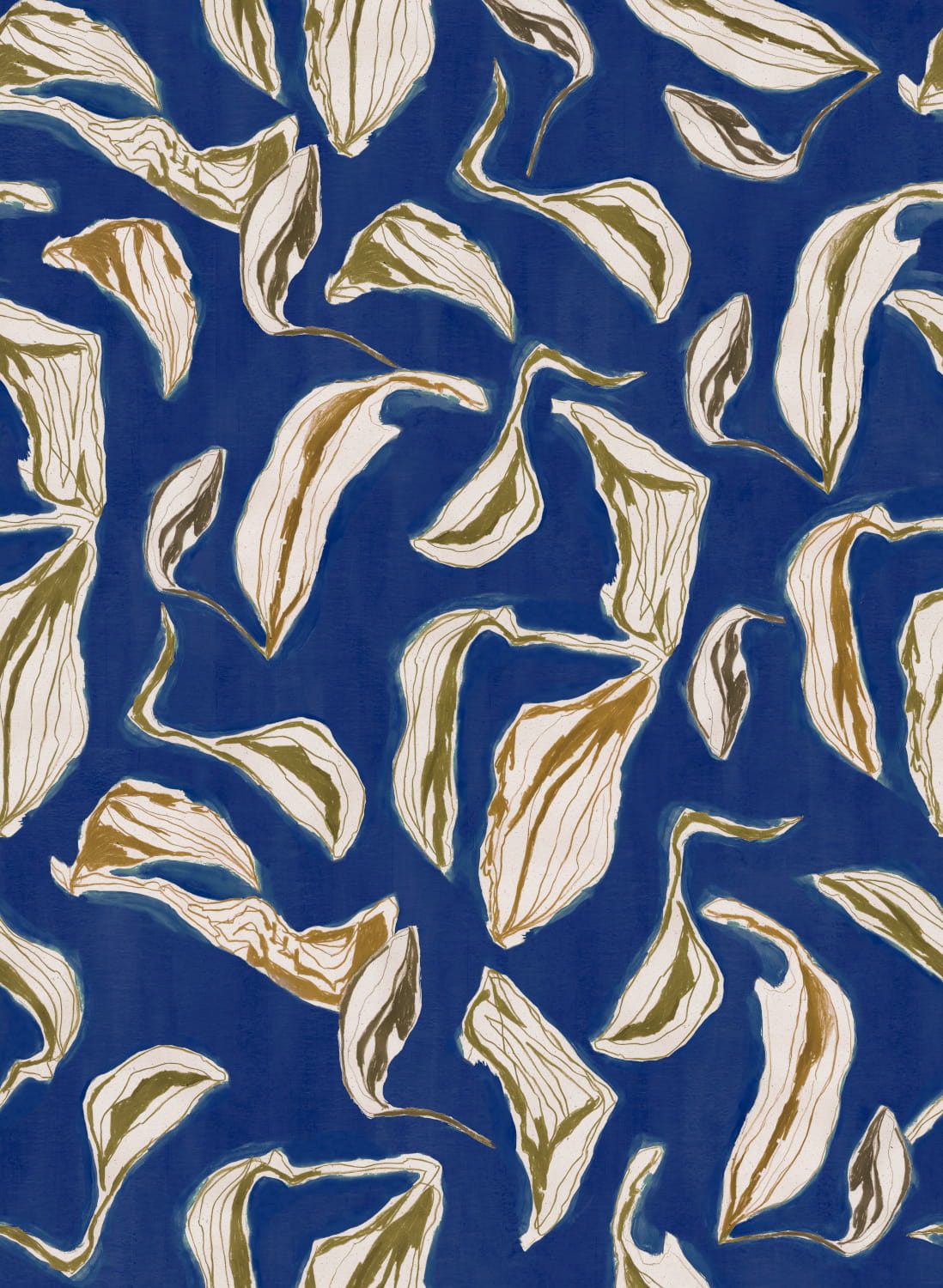 Tapete Moroccan Branches - Blue
