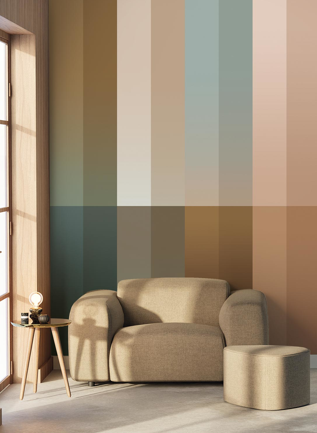Wandbild Gradient Stripes Uyterlinde