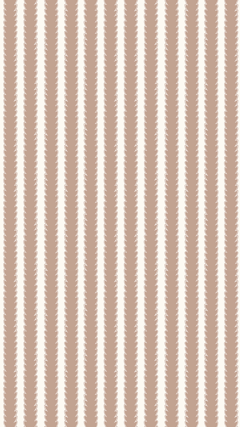 Tapete Scallop Stripe - Ham Pink/ Hilles White