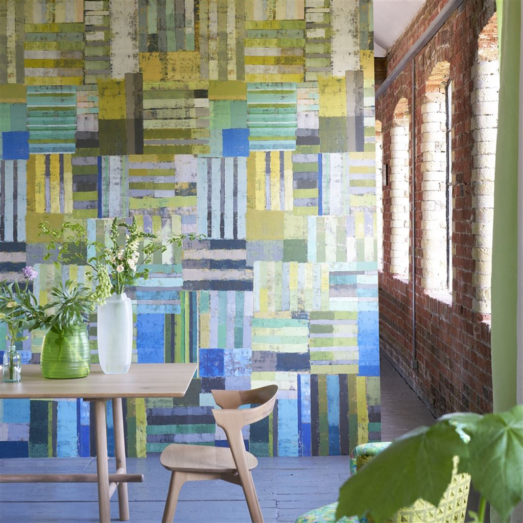 Wandbild Achara - Azure