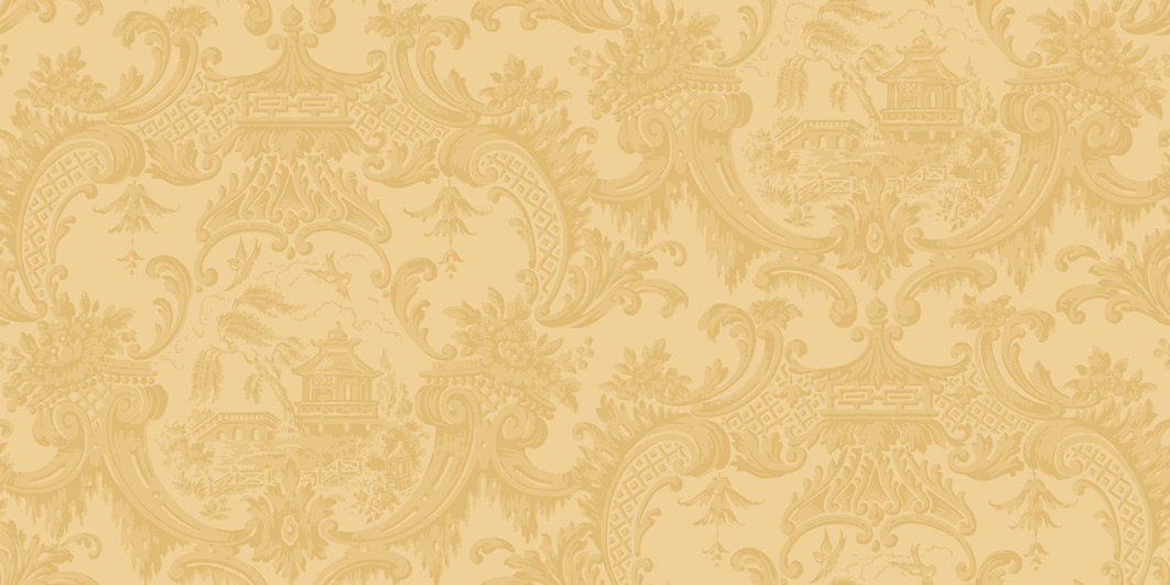 Tapete Chippendale China - Yellow
