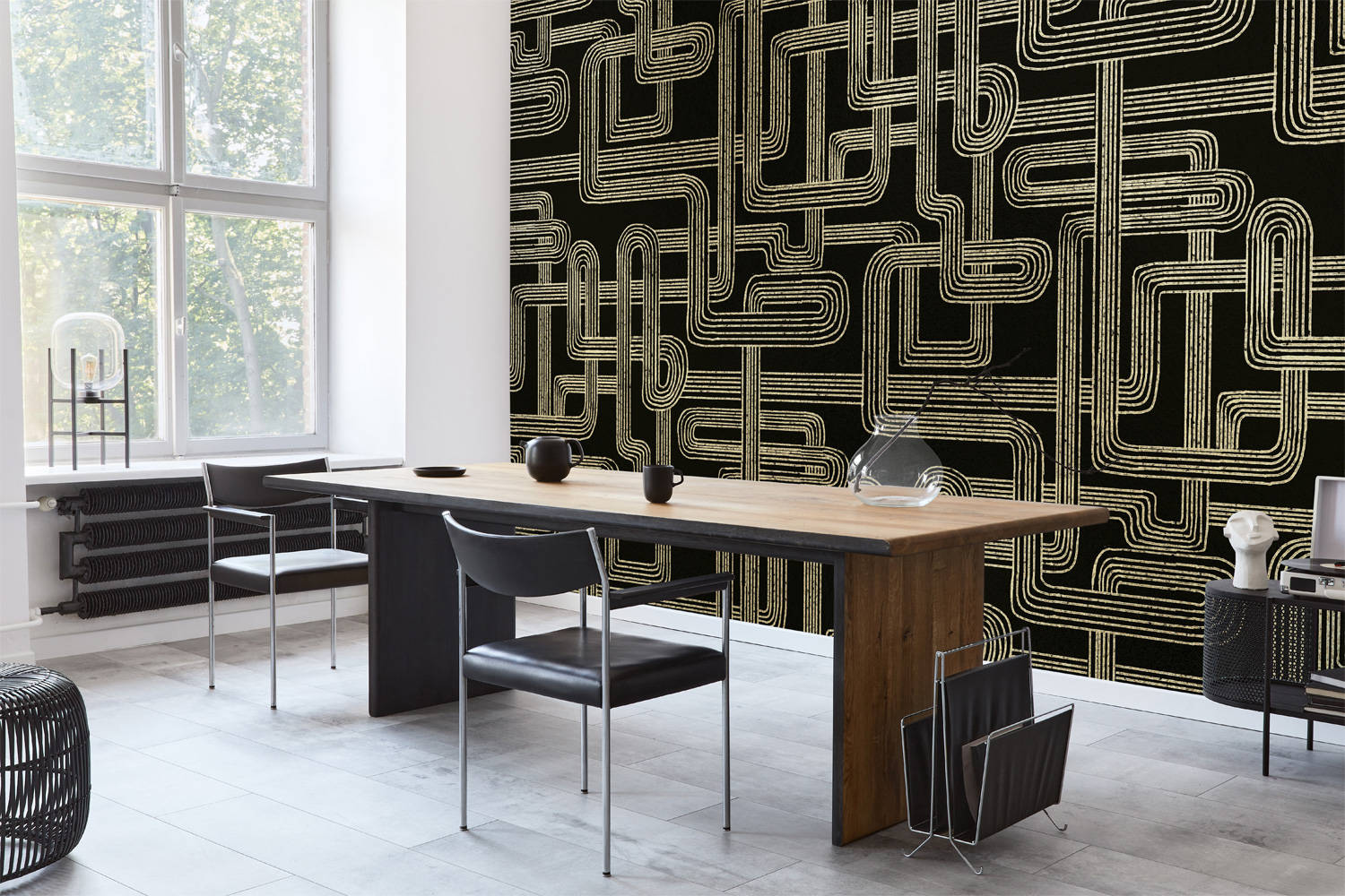 Wandbild Gatsby Metallics - Black