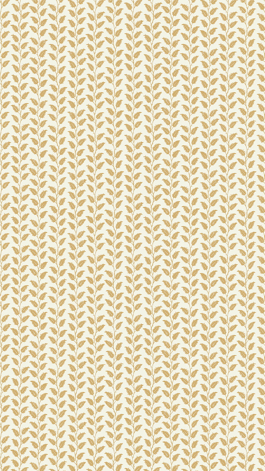 Tapete Leaf Wiggle - Smith Yellow/ Skirting White