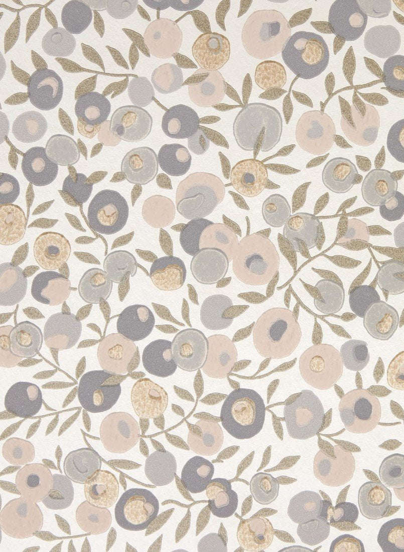 Tapete Wiltshire Blossom - Pewter Gold