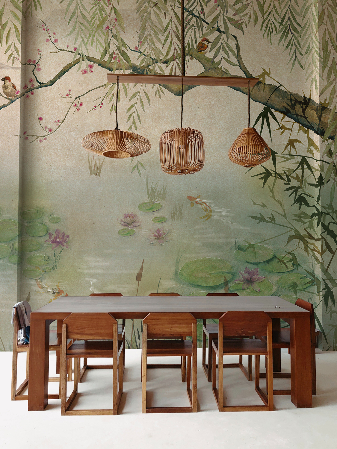 Wandbild Lotus - Aloe