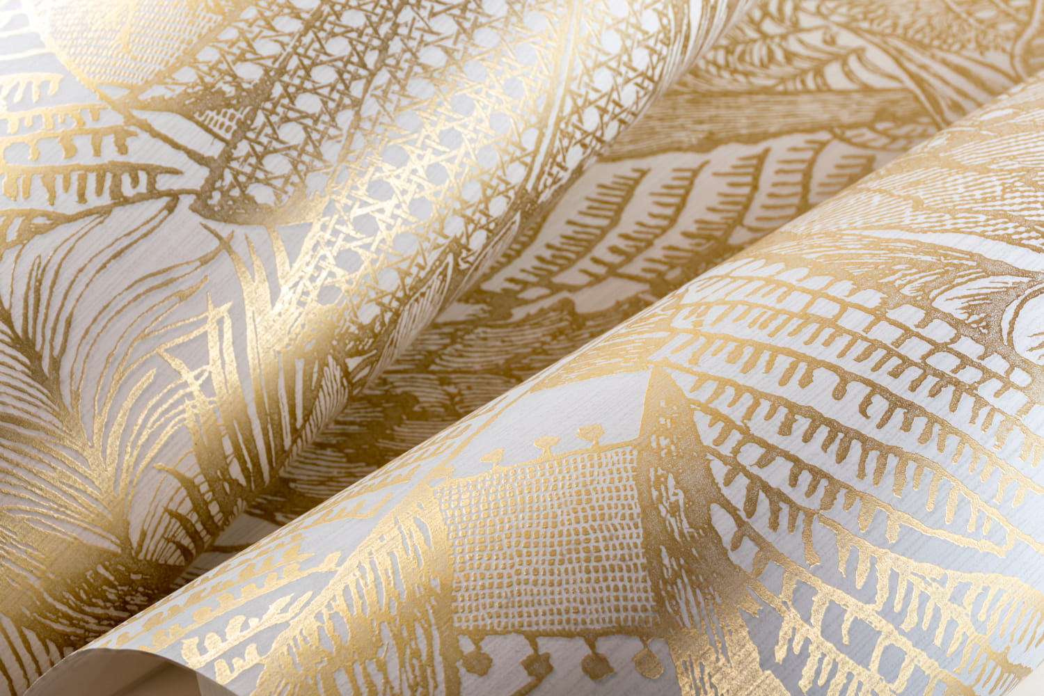 Tapete Symbiosis - White Gold