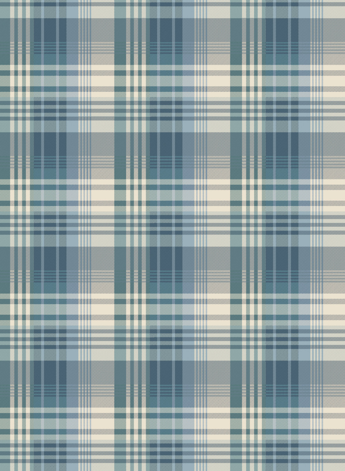 Tapete Mulberry Ancient Tartan - Teal