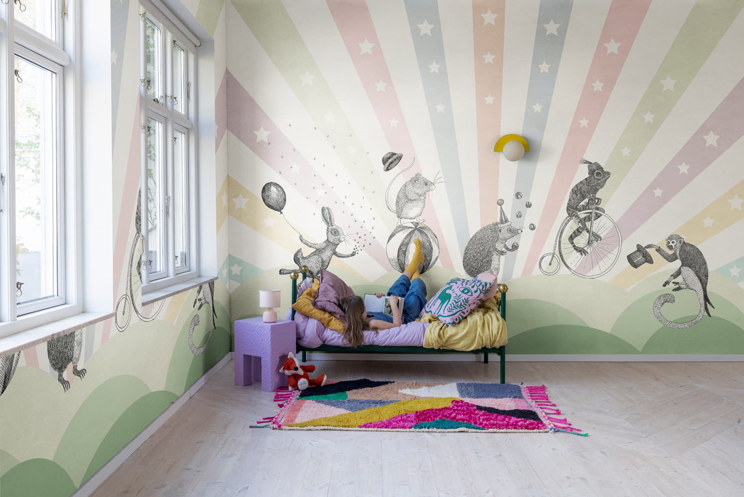 Wandbild Circus - Pastel