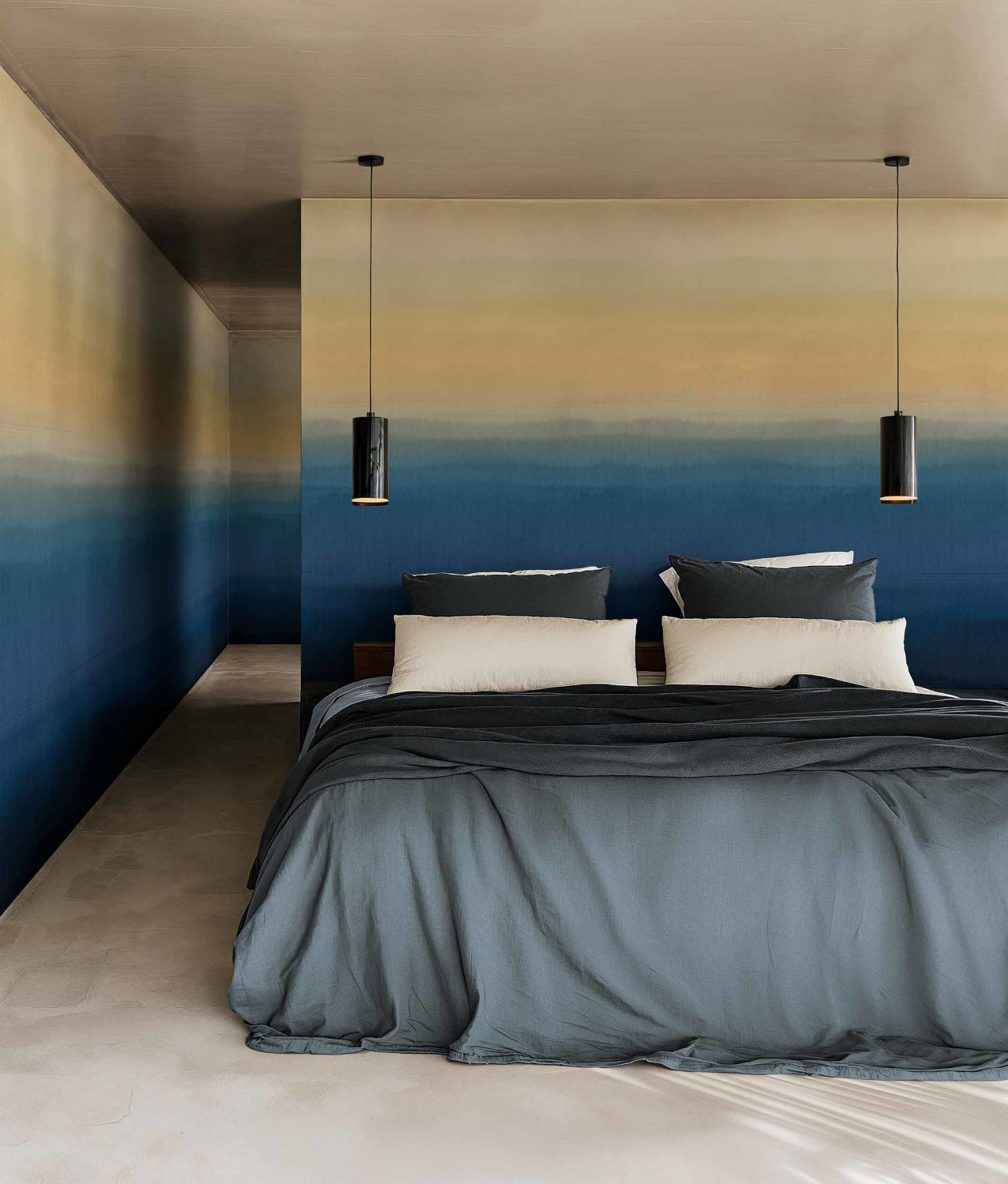 Wandbild Hinode - Indigo