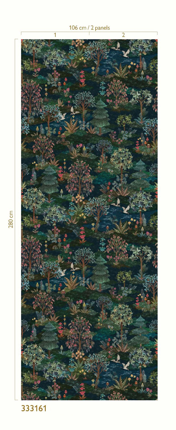 Tapete Pip Garden - Dark Blue