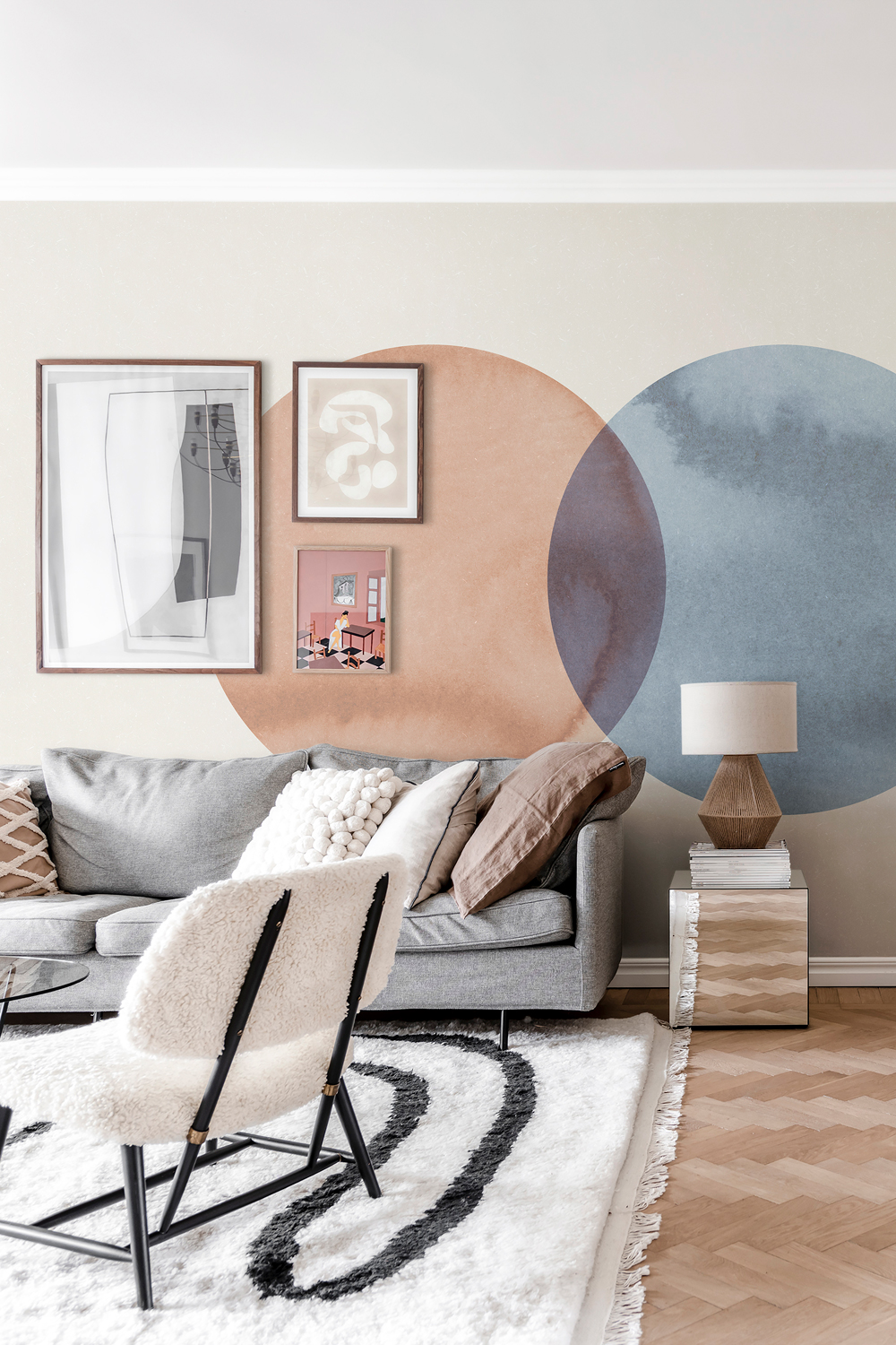 Wandbild Eclipse - Red/ Blue
