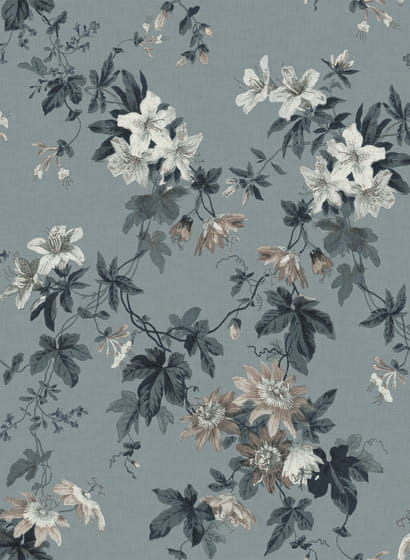 Wandbild Sandra - Misty Blue