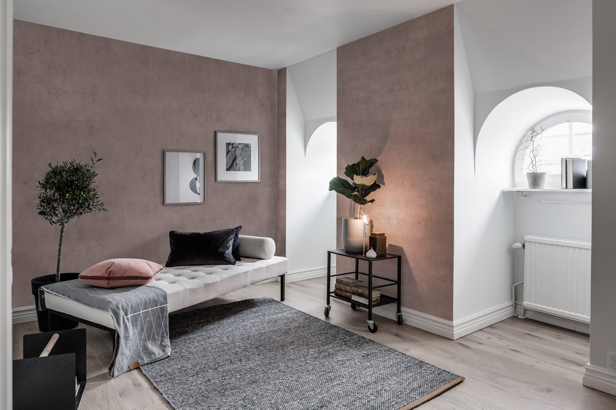 Wandbild Solid - Blush