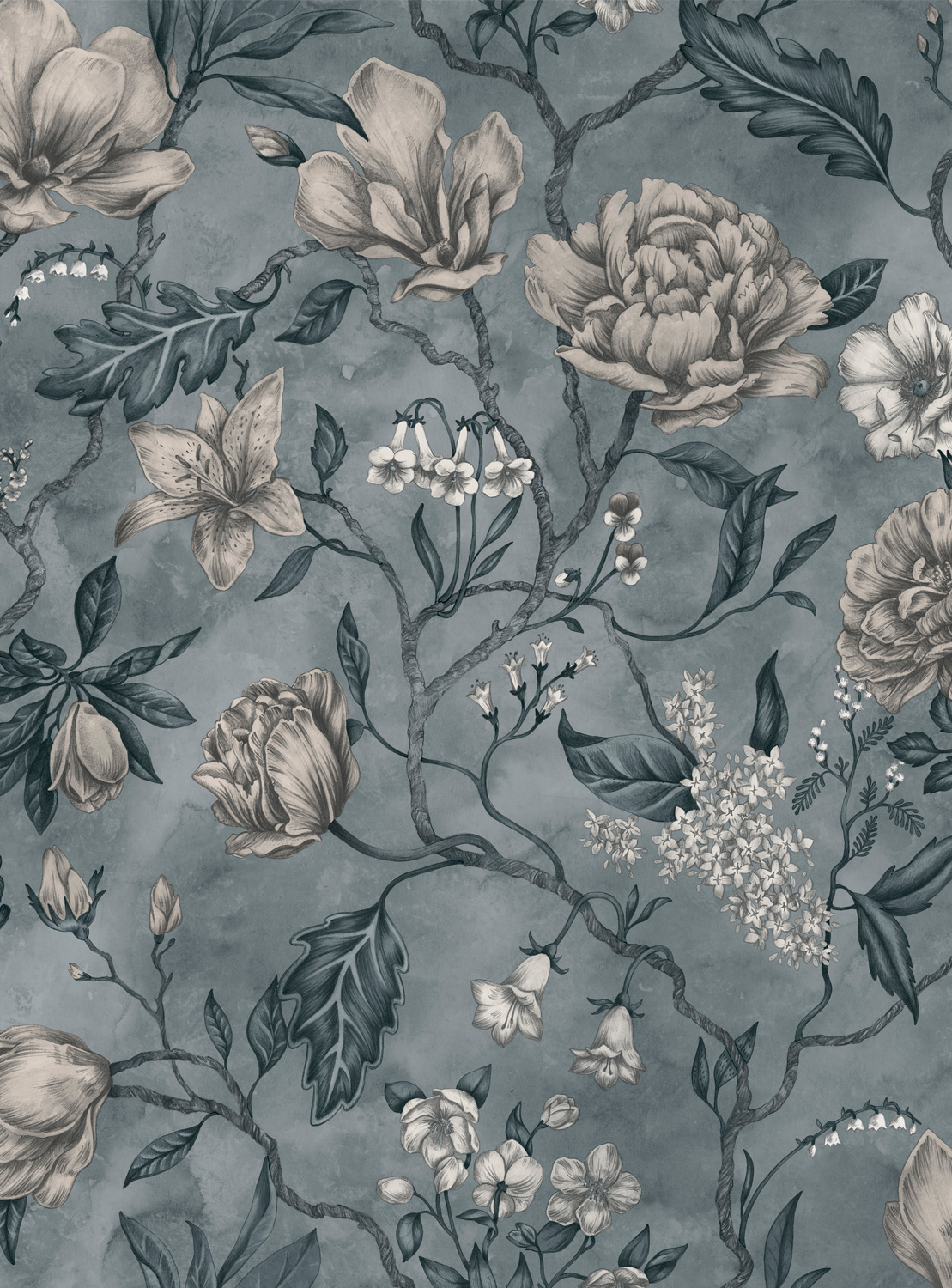 Tapete Linda - Misty Blue