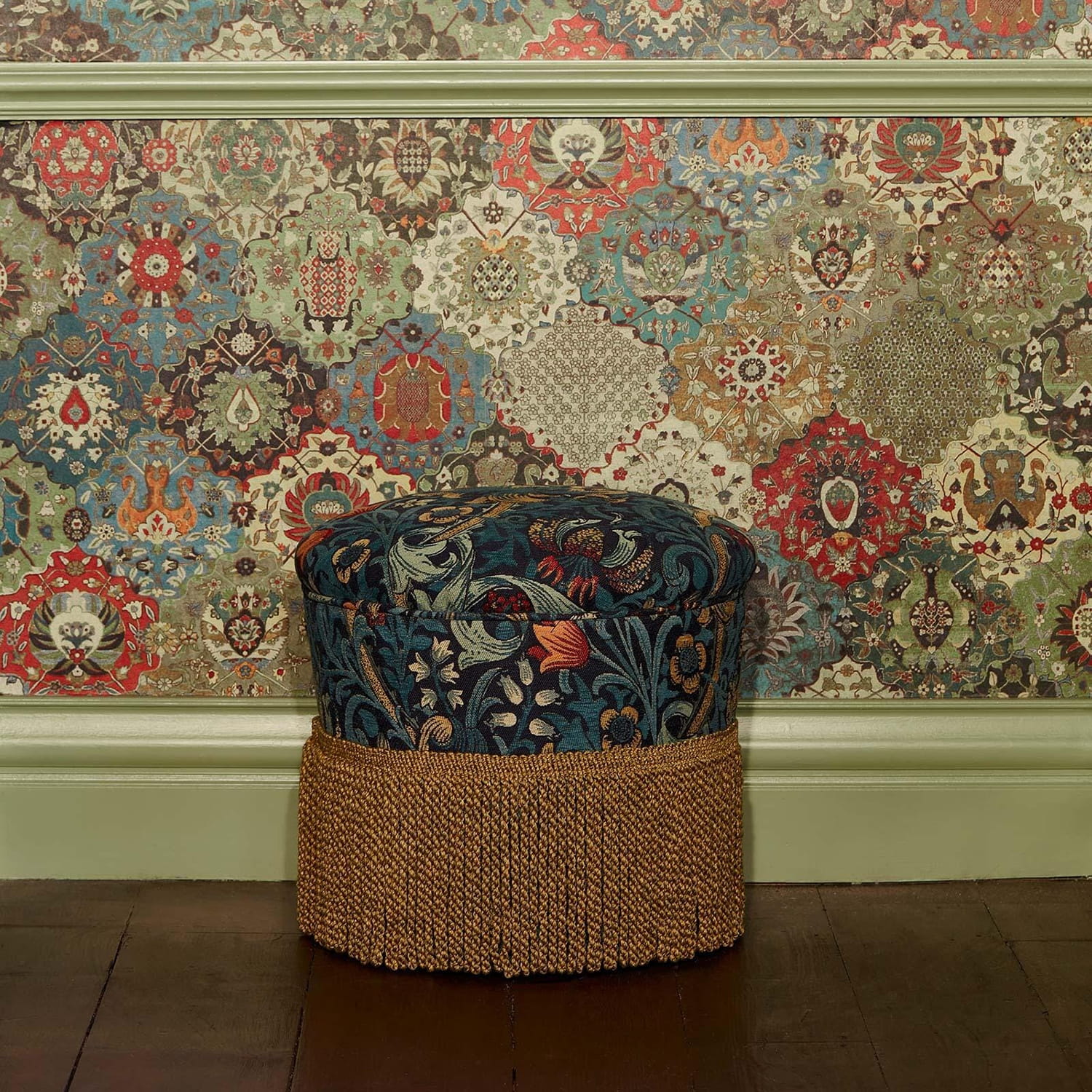 Tissu Golden Lily - Jacquard - Midnight