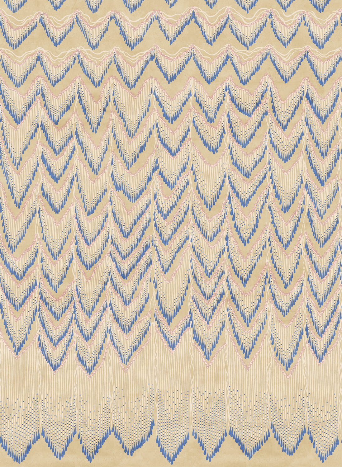 Wandbild Fringed Follies - Custard
