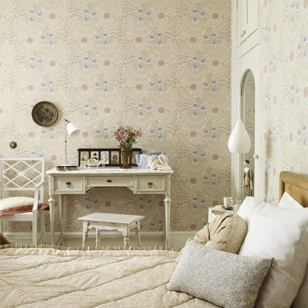 Tapete Larkspur - Manilla/ Old Rose