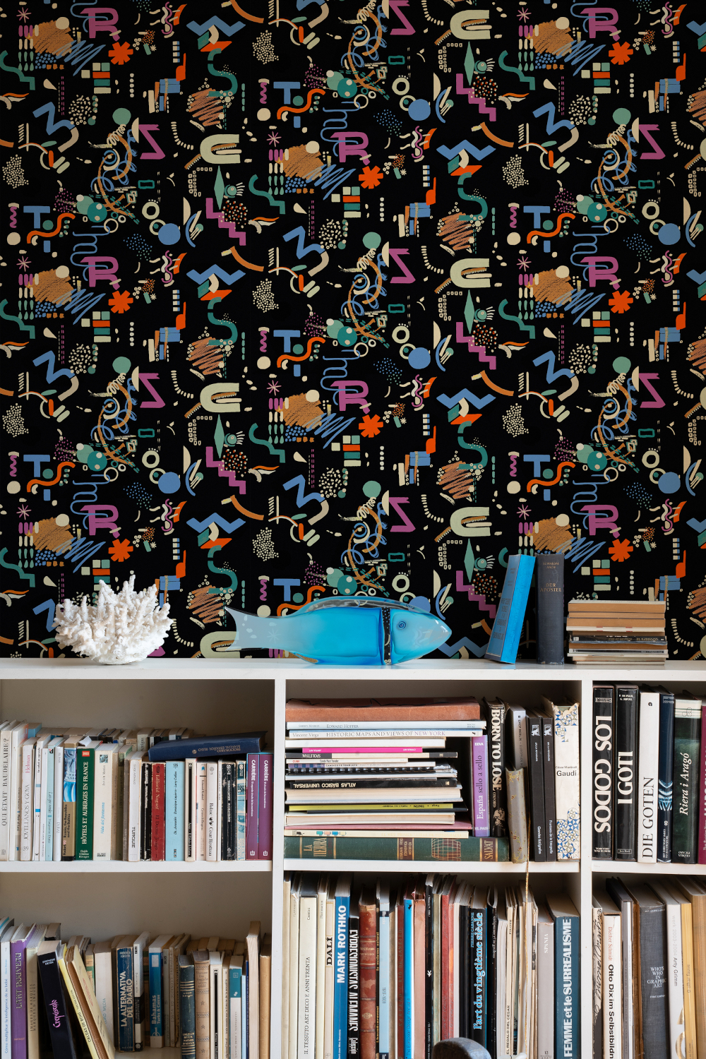 Tapete Funny Shapes - Black