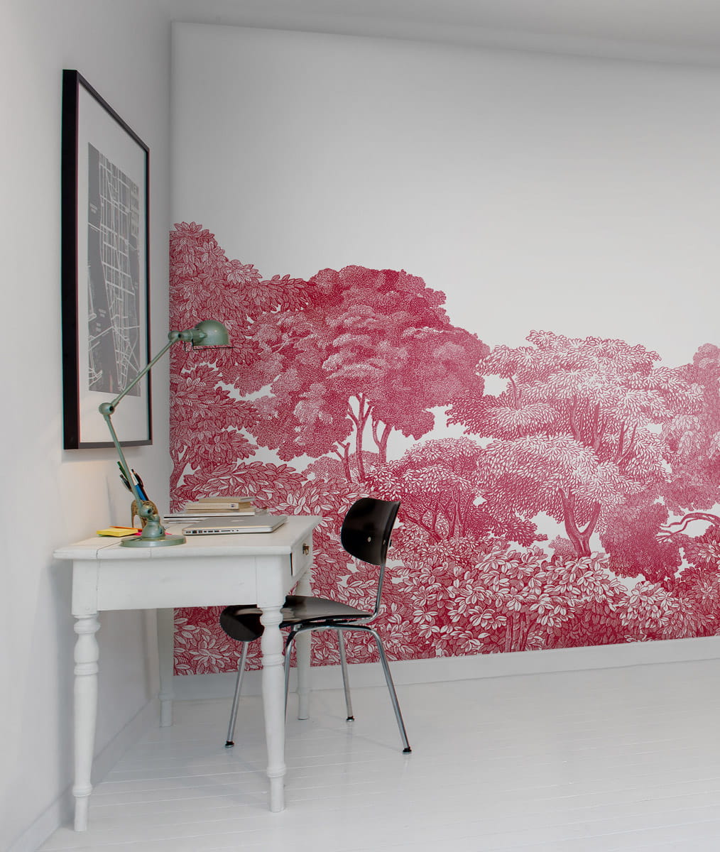 Wandbild Bellewood - Crimson