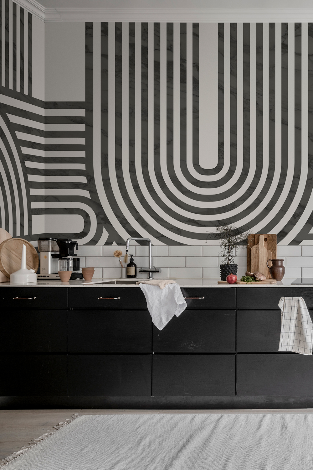 Wandbild Twine - Graphite