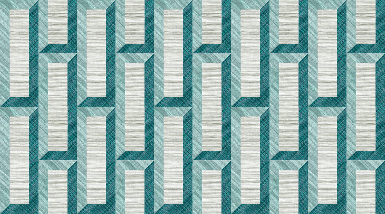 Tapete Biseau - Turquoise Teal