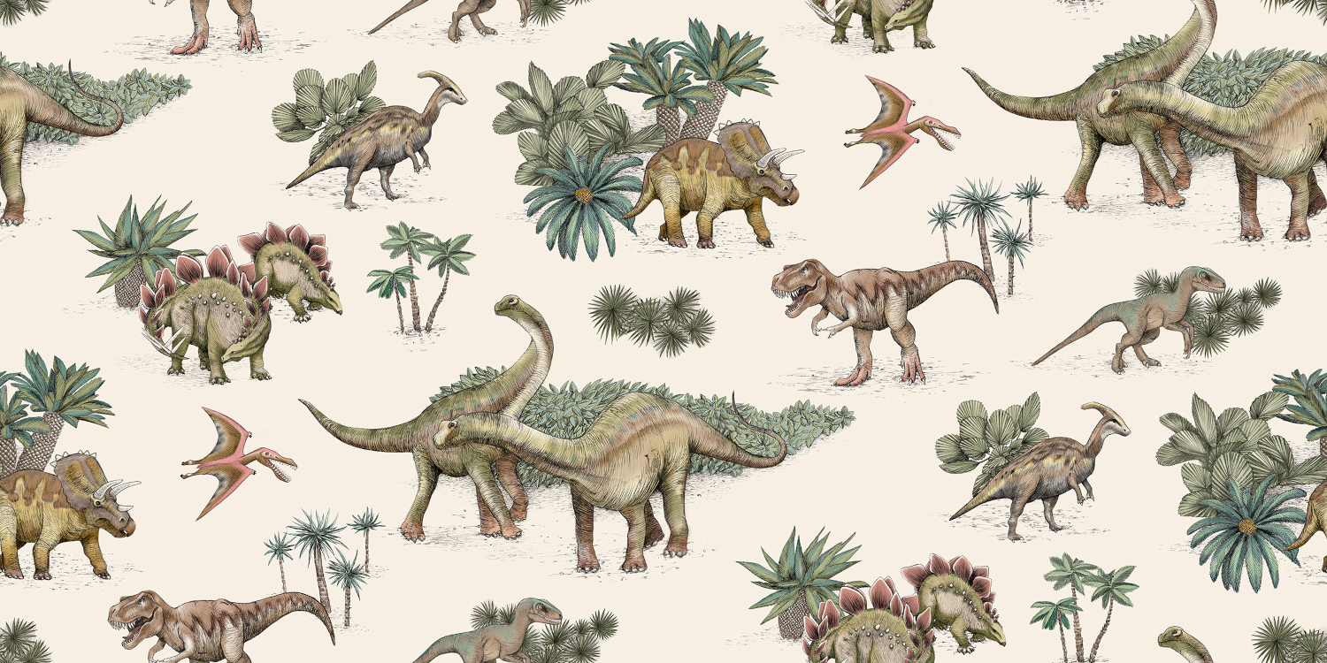 Mural Dinosaurs - 9517W