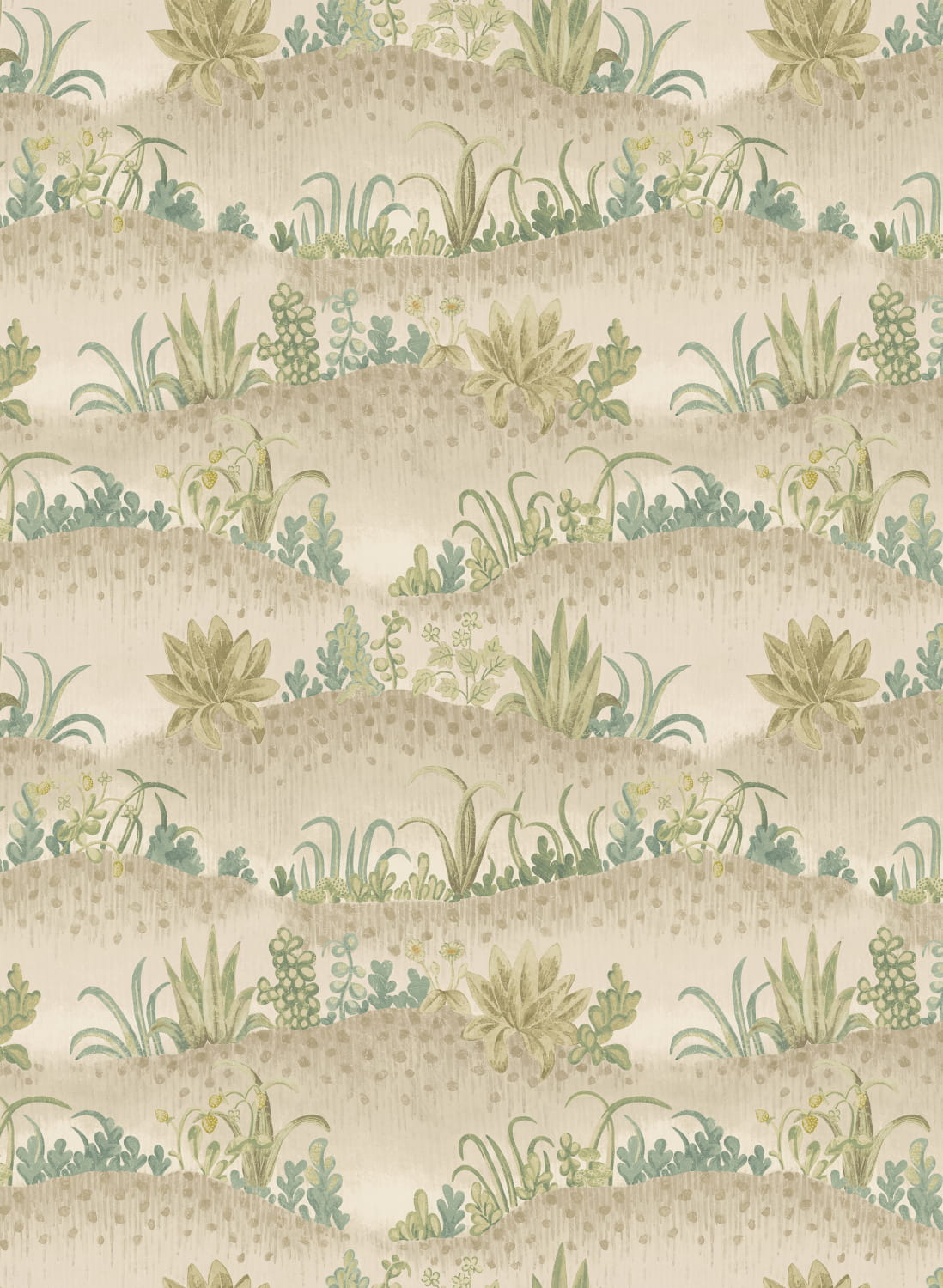 Tapete Garden Tapestry - Soft Blue/ Green