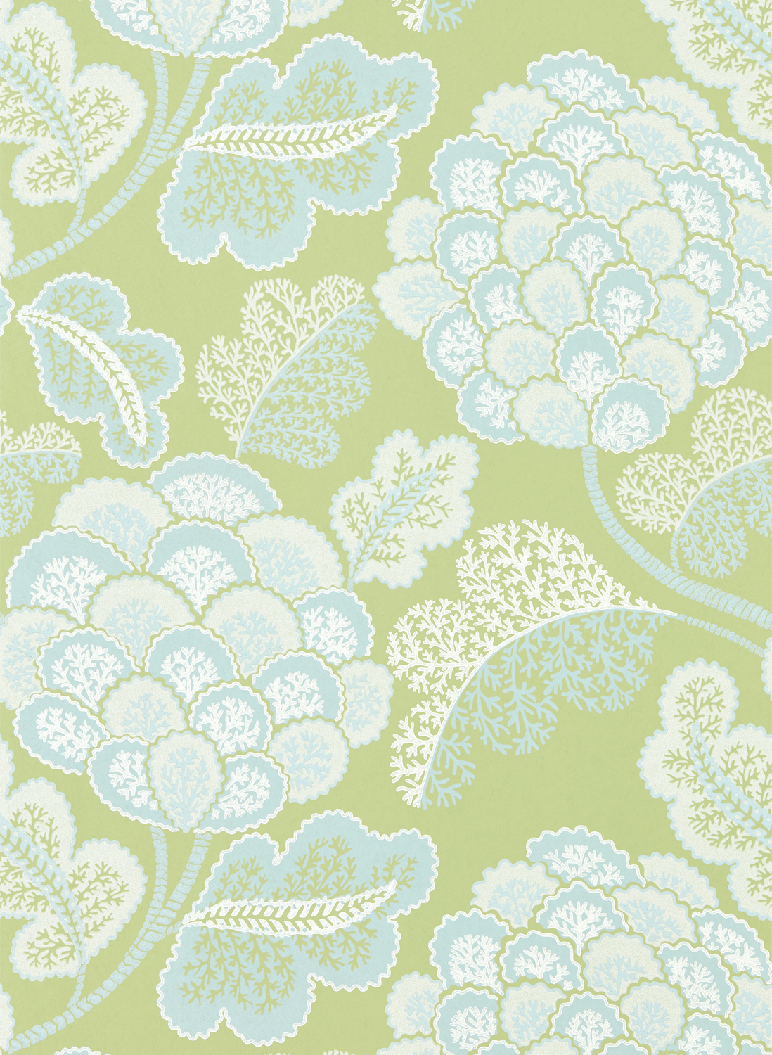 Tapete Flourish - Tree Canopy/ Silver Willow