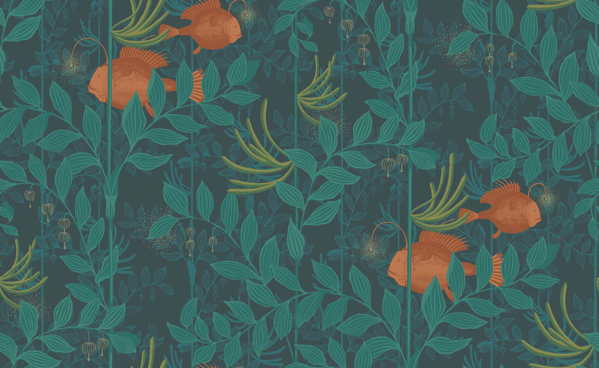 Tapete Nautilus - Dark Green