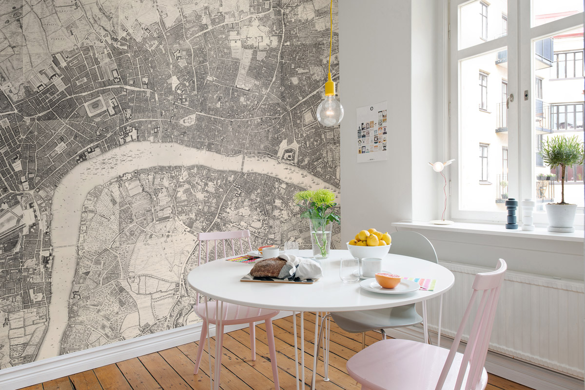 Wandbild Urban and Rural