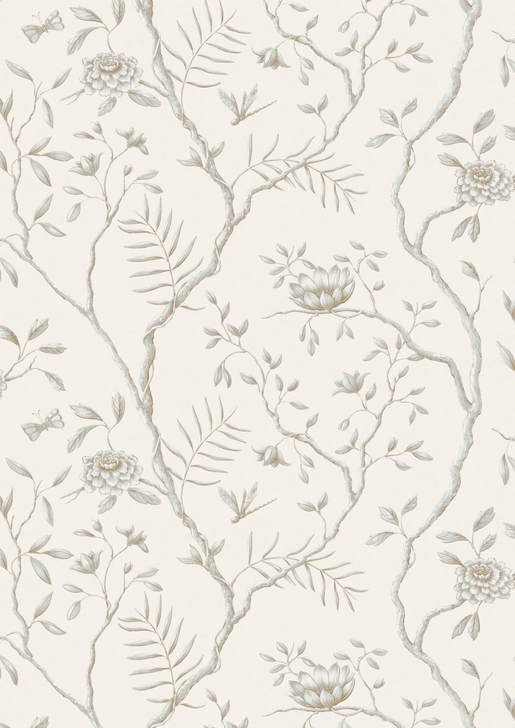 Wallpaper Jasper Peony - Eucalyptus