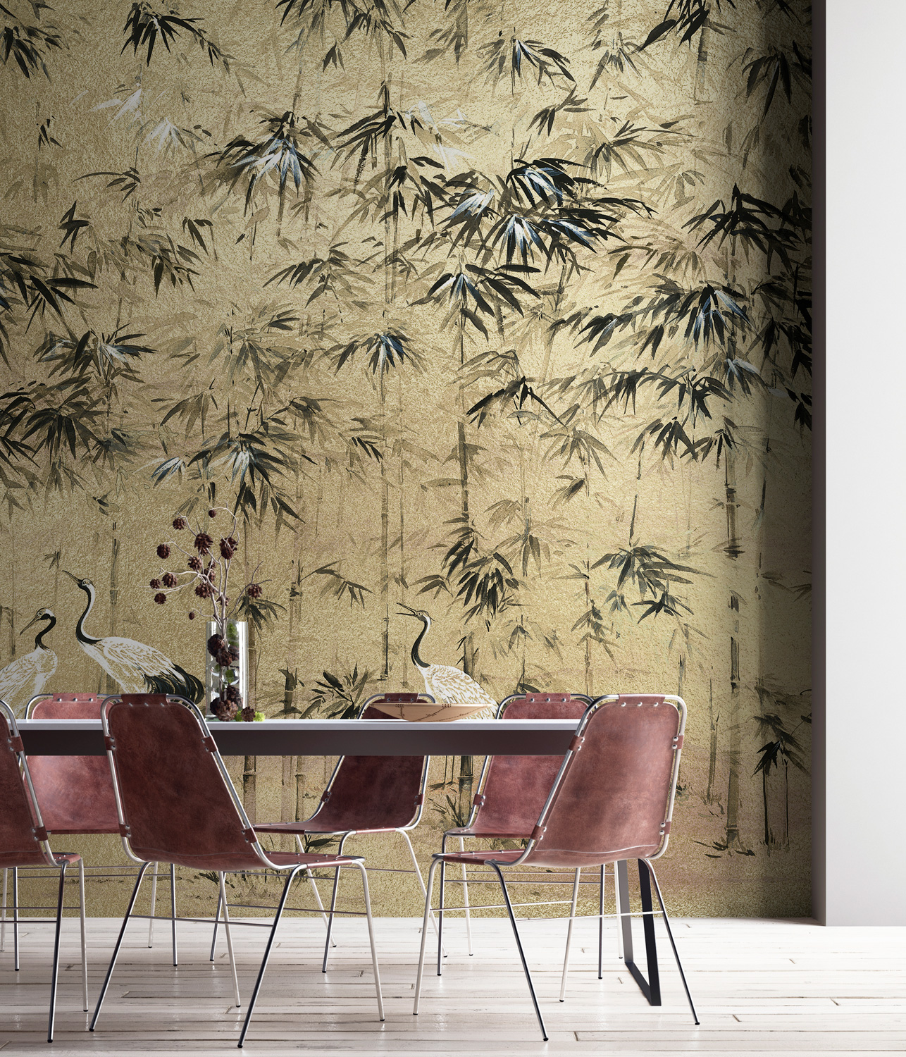 Wandbild Garzas Metallics - Gold