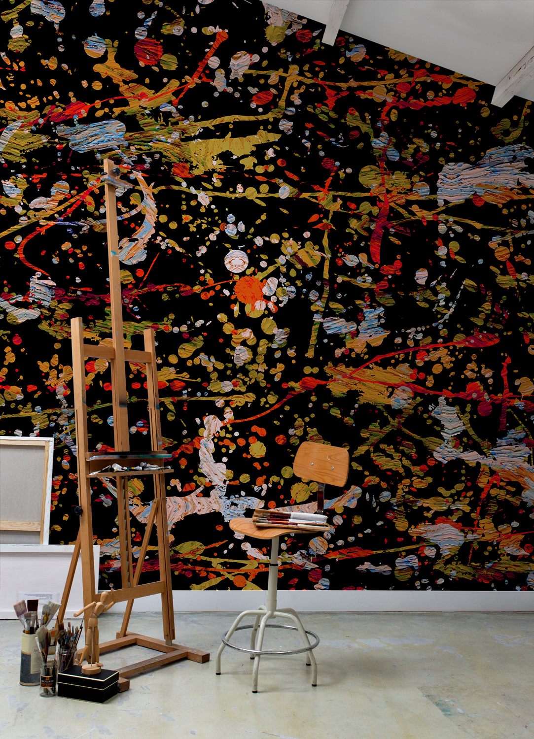 Wandbild Jackson - Black