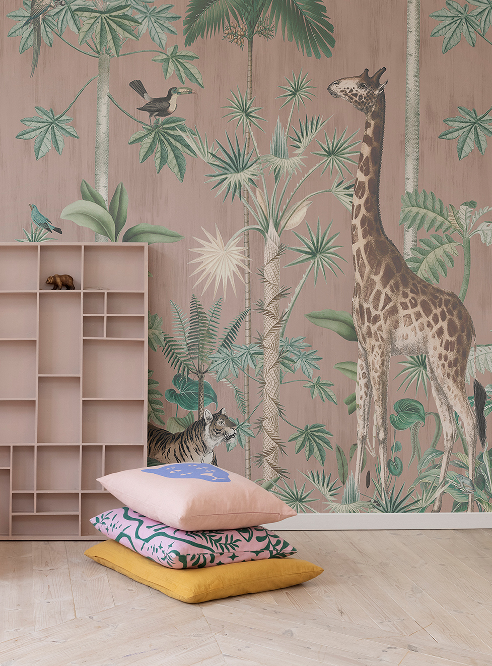 Wandbild Giraffes Stroll