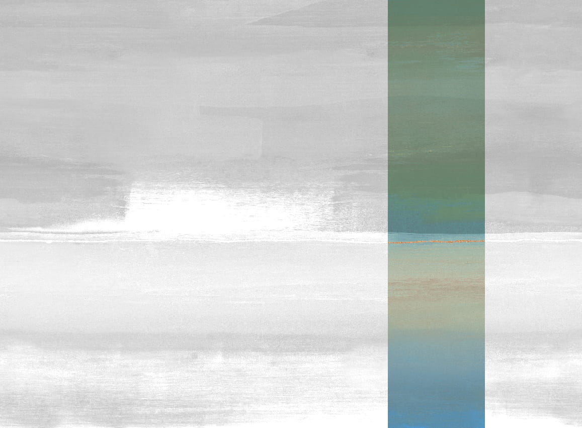 Wandbild Alegranza - Green Blue Panel 5