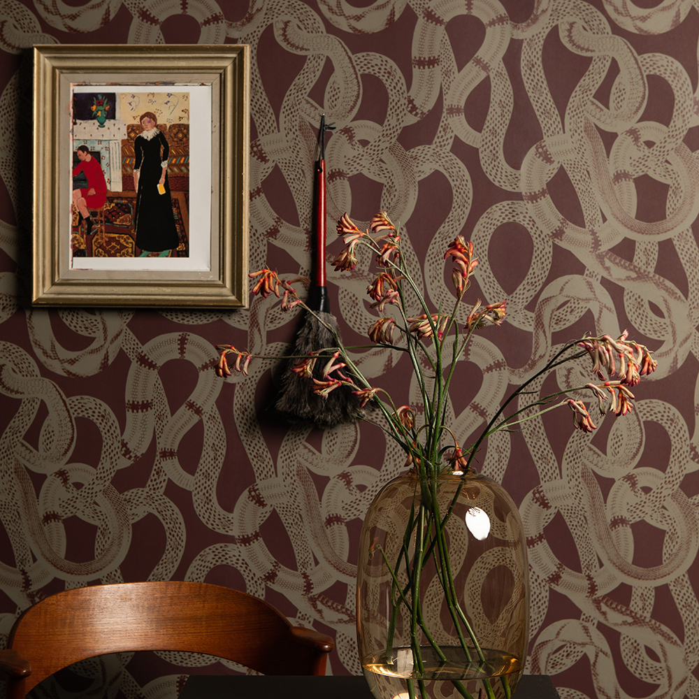 Papier peint Snake Peak - Red