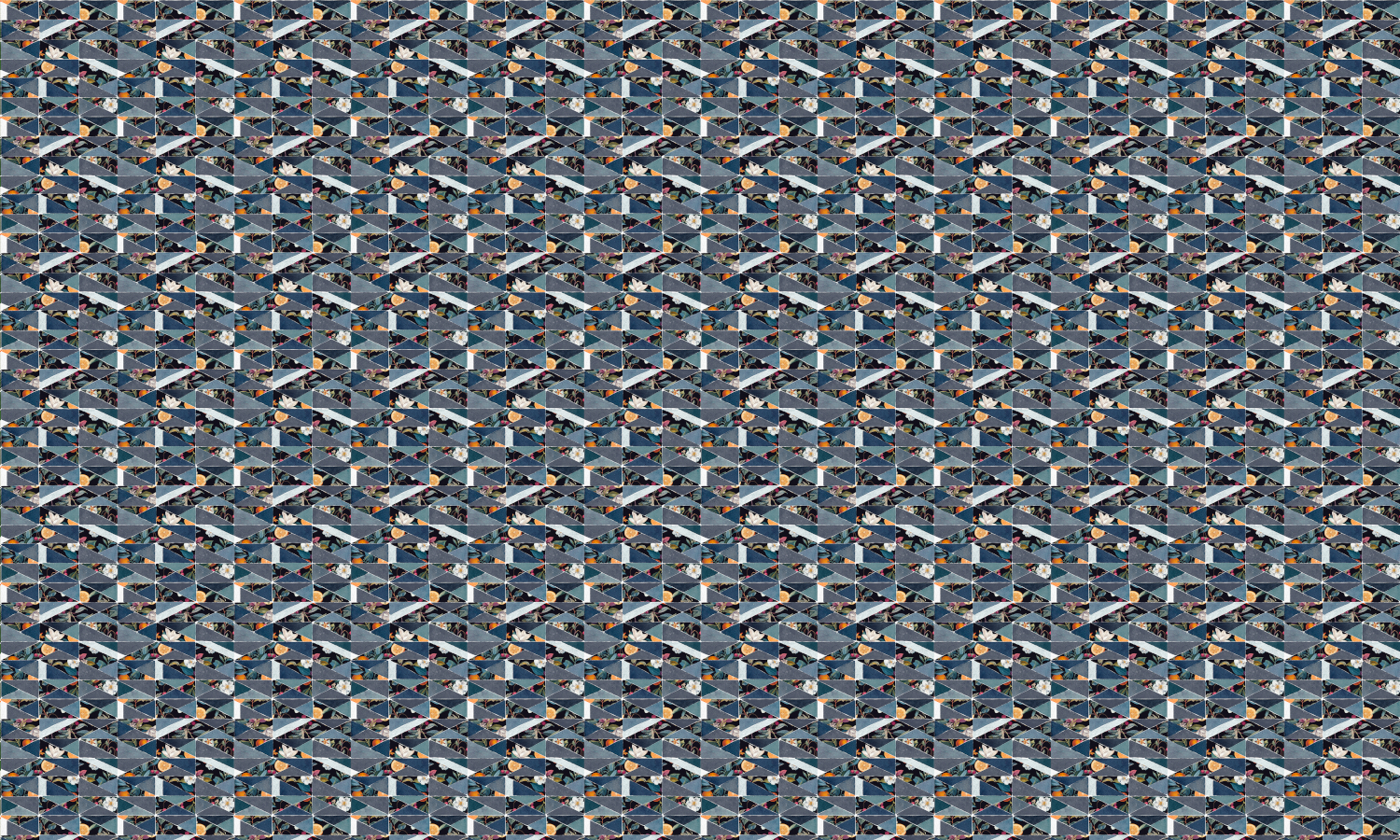 Tapete Hidden Fruits - Blue