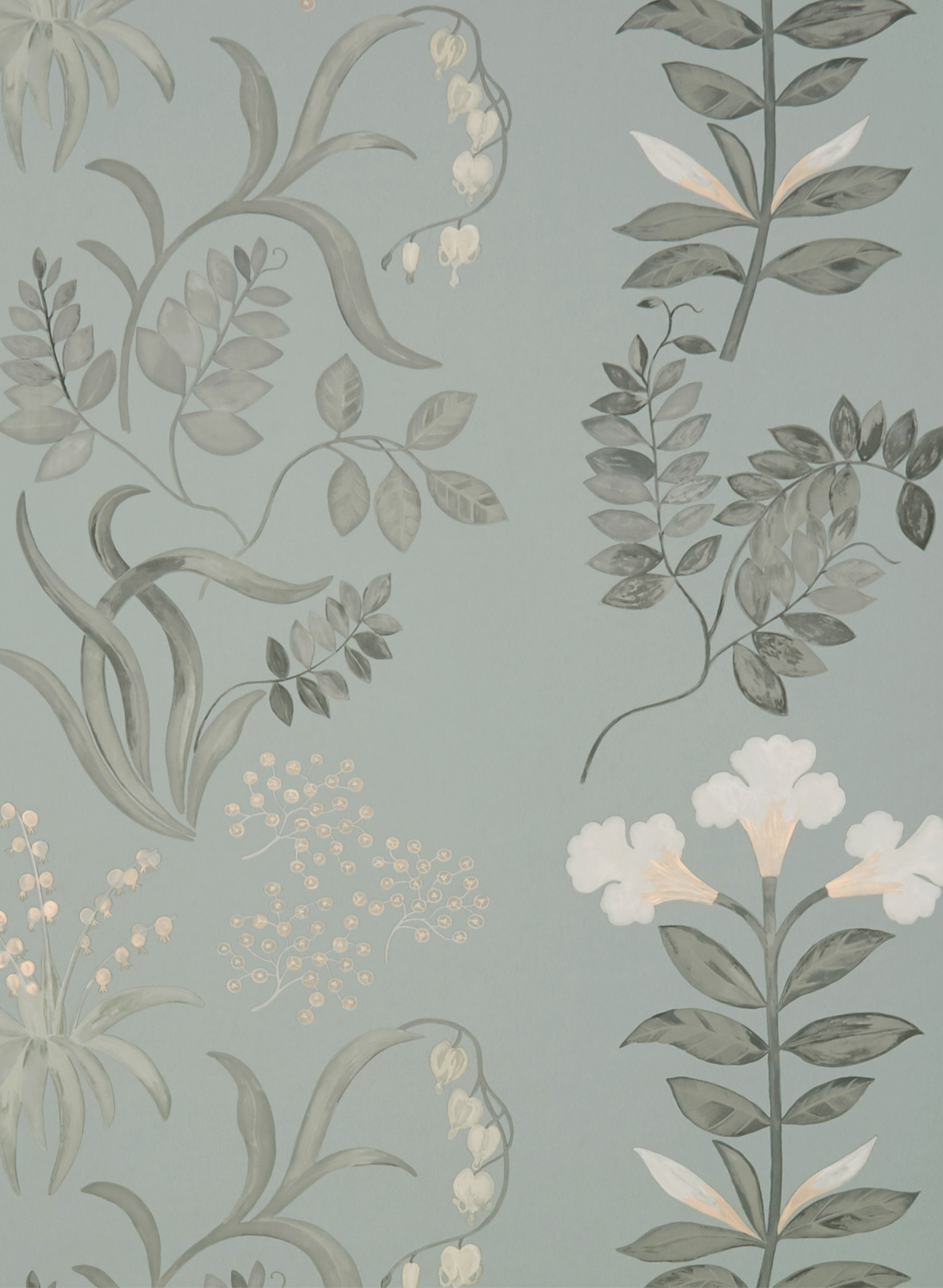 Tapete Botanical Stripe - Pewter