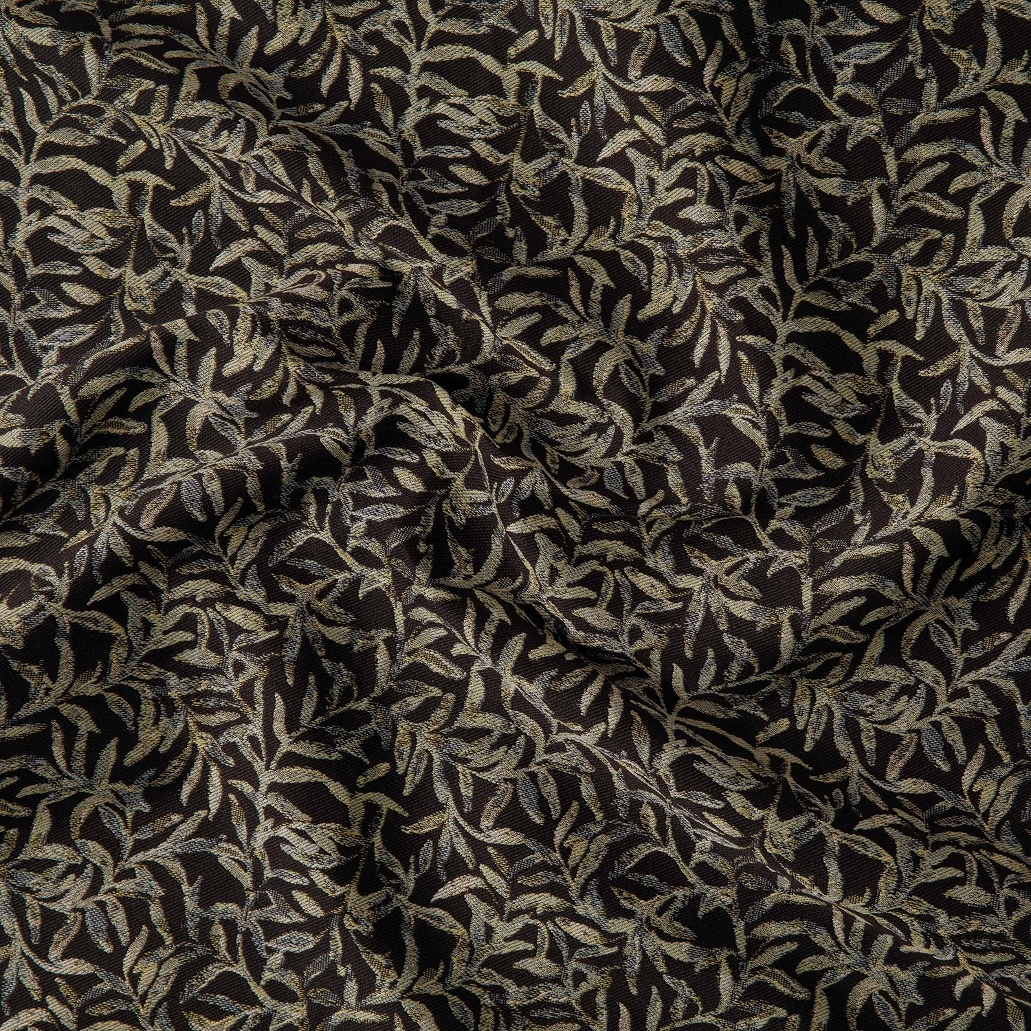 Stoff Salix - Jacquard - Noir