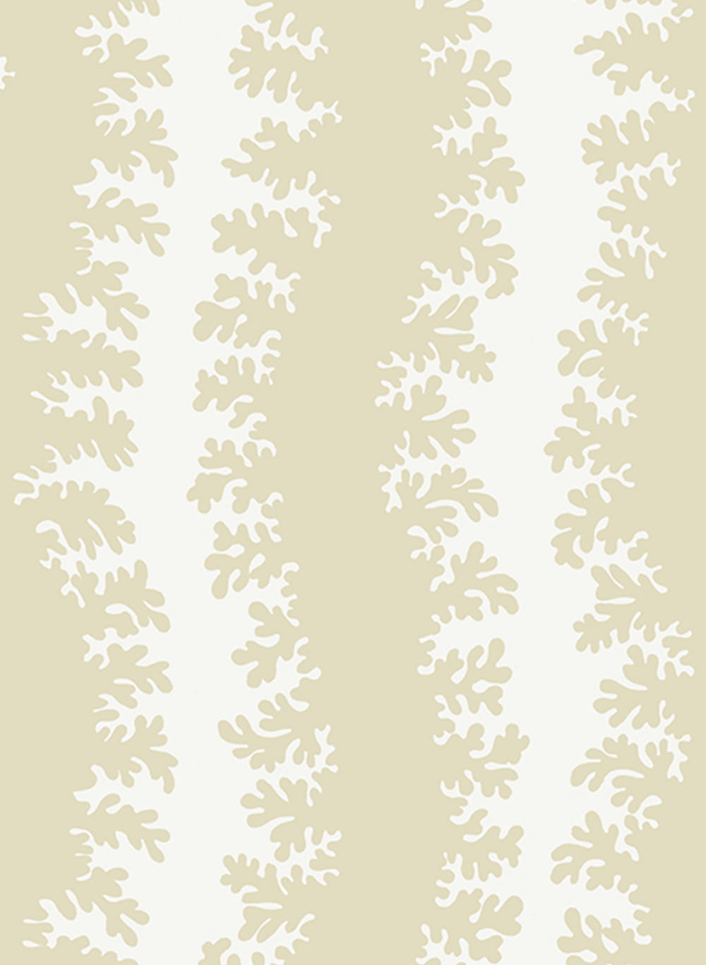 Tapete Elkhorn Stripe - Maitland Green/ Ceiling White