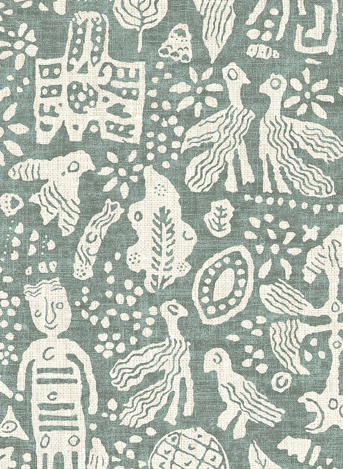 Carta da parati Minna Maze - Sage