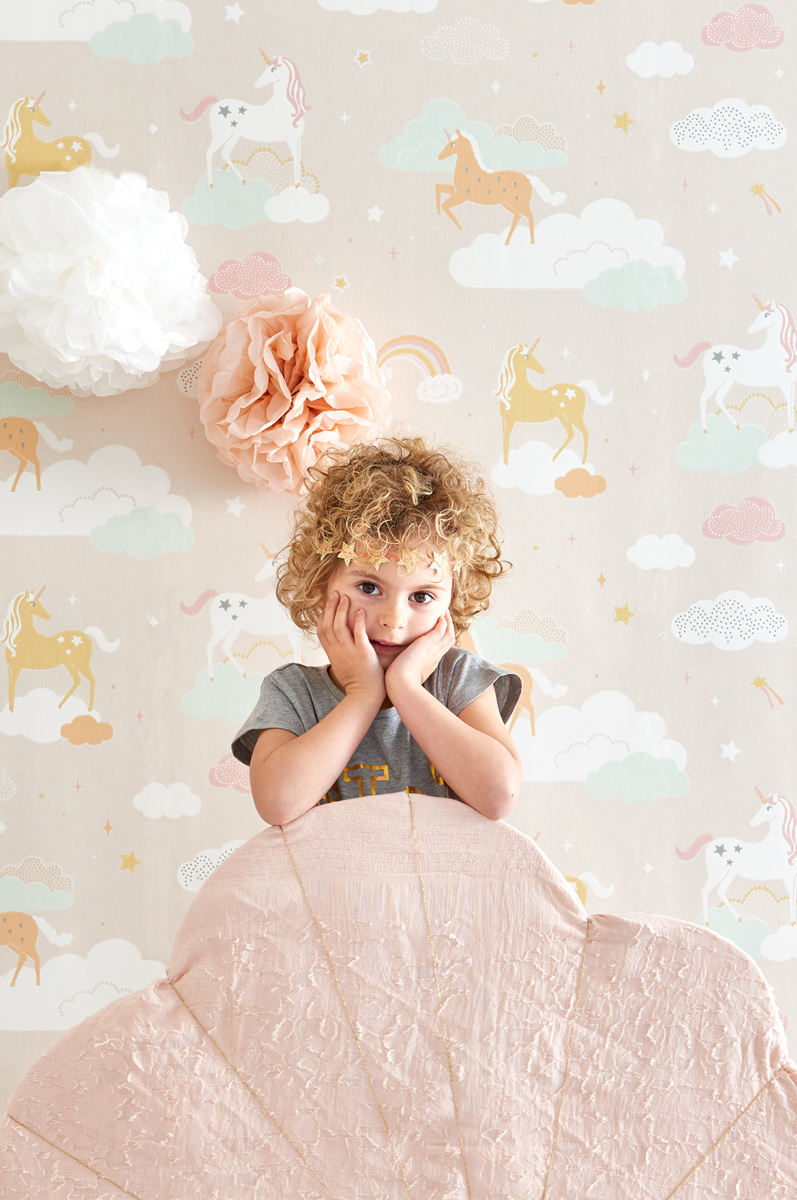 Tapete Rainbow Treasures - Lovely Pastel Pink