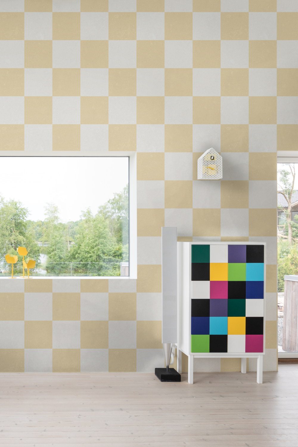 Wandbild Chess - Yellow