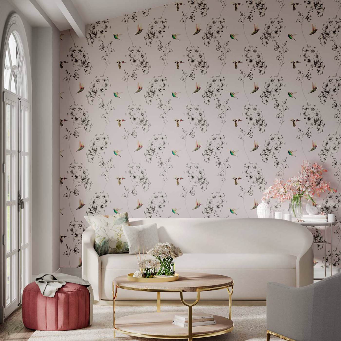 Tapete Amazilia - Powder/ Pearl