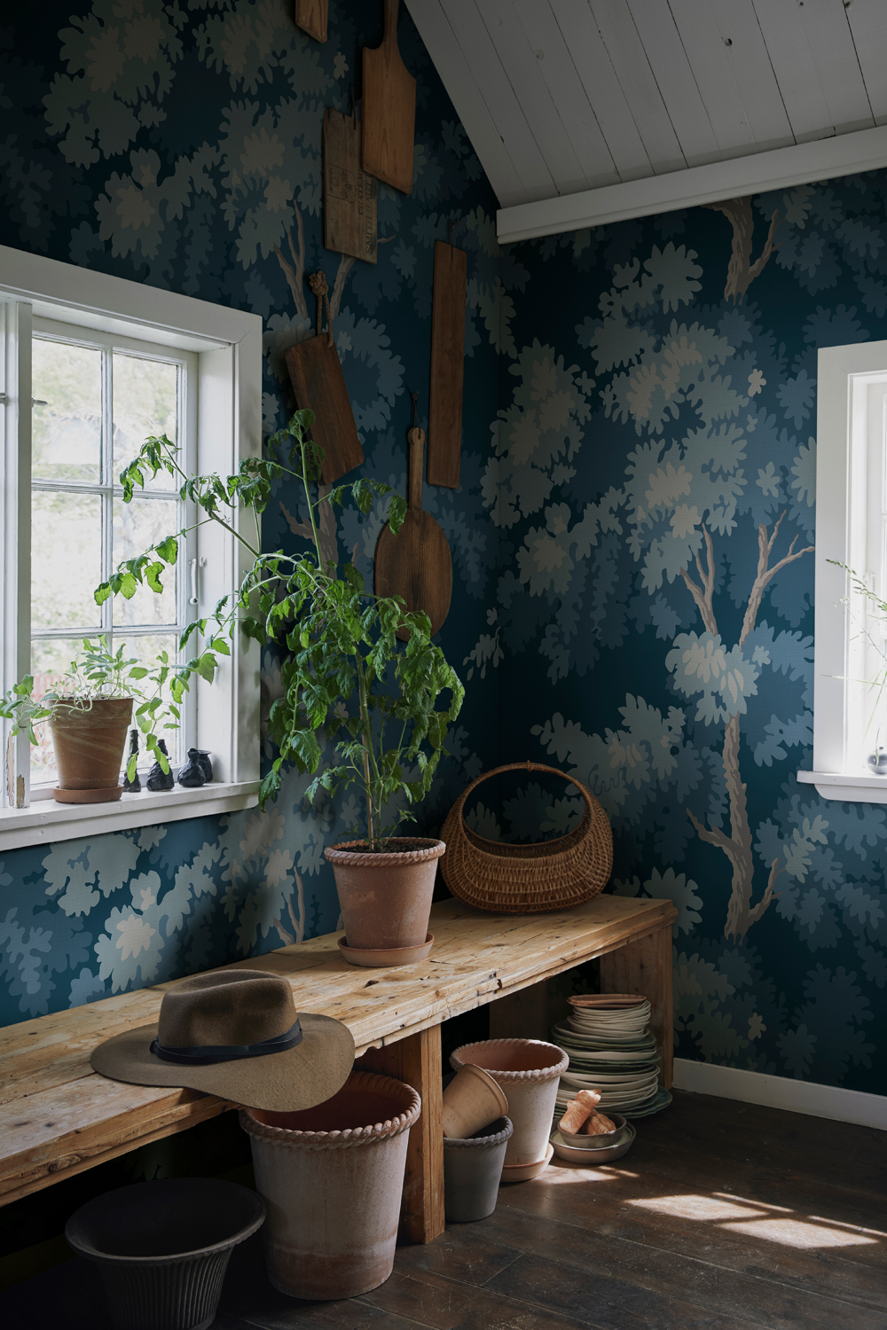 Wandbild Raphael Forest - Midnight & Blue